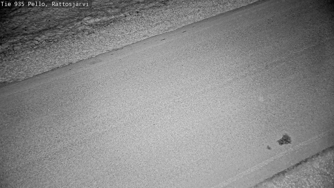Weather Camera Image Väg 935 Rattosjärvi, Pello, Lappi