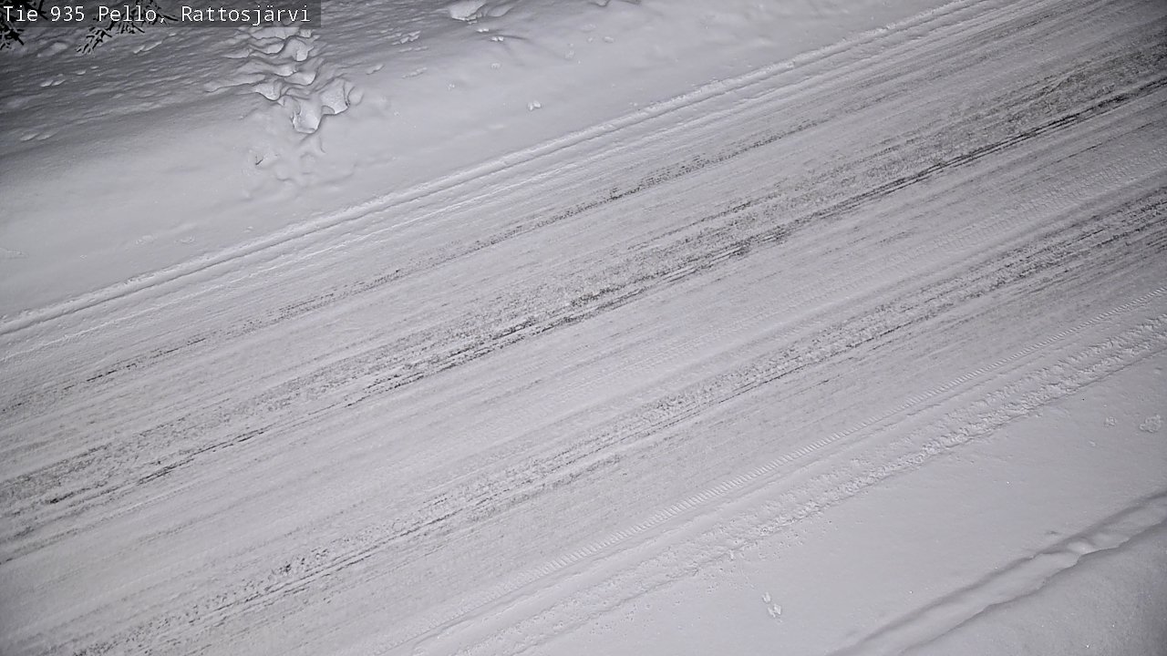 Kelikamerat Kuva Tie 935 Rattosjärvi, Pello, Lappi