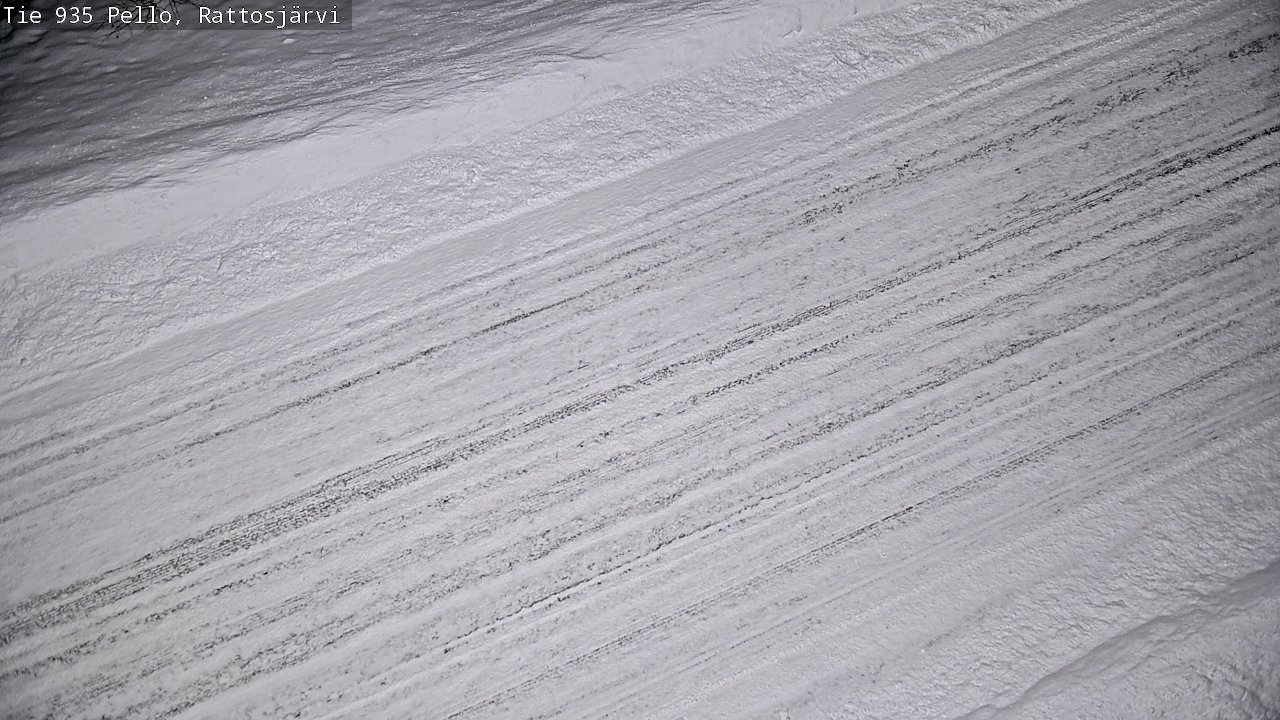 Weather Camera Image Road 935 Rattosjärvi, Pello, Lappi