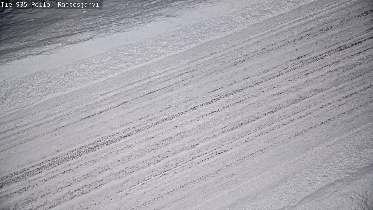 Weather Camera Image Road 935 Rattosjärvi, Pello, Lappi