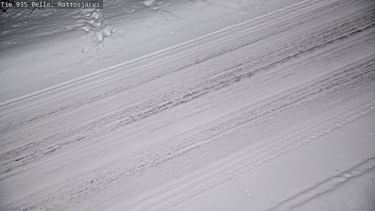 Kelikamerat Kuva Tie 935 Rattosjärvi, Pello, Lappi