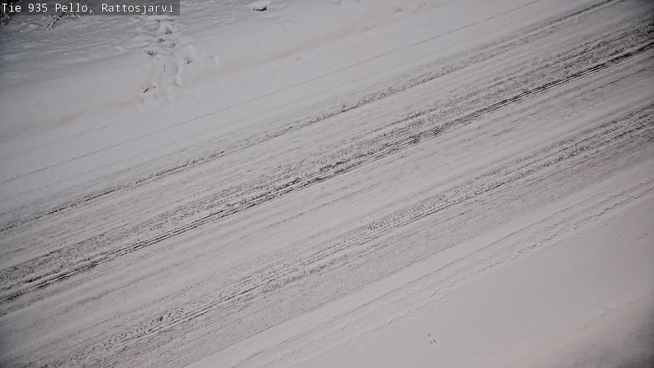 Weather Camera Image Road 935 Rattosjärvi, Pello, Lappi