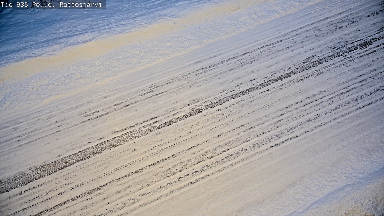 Weather Camera Image Road 935 Rattosjärvi, Pello, Lappi
