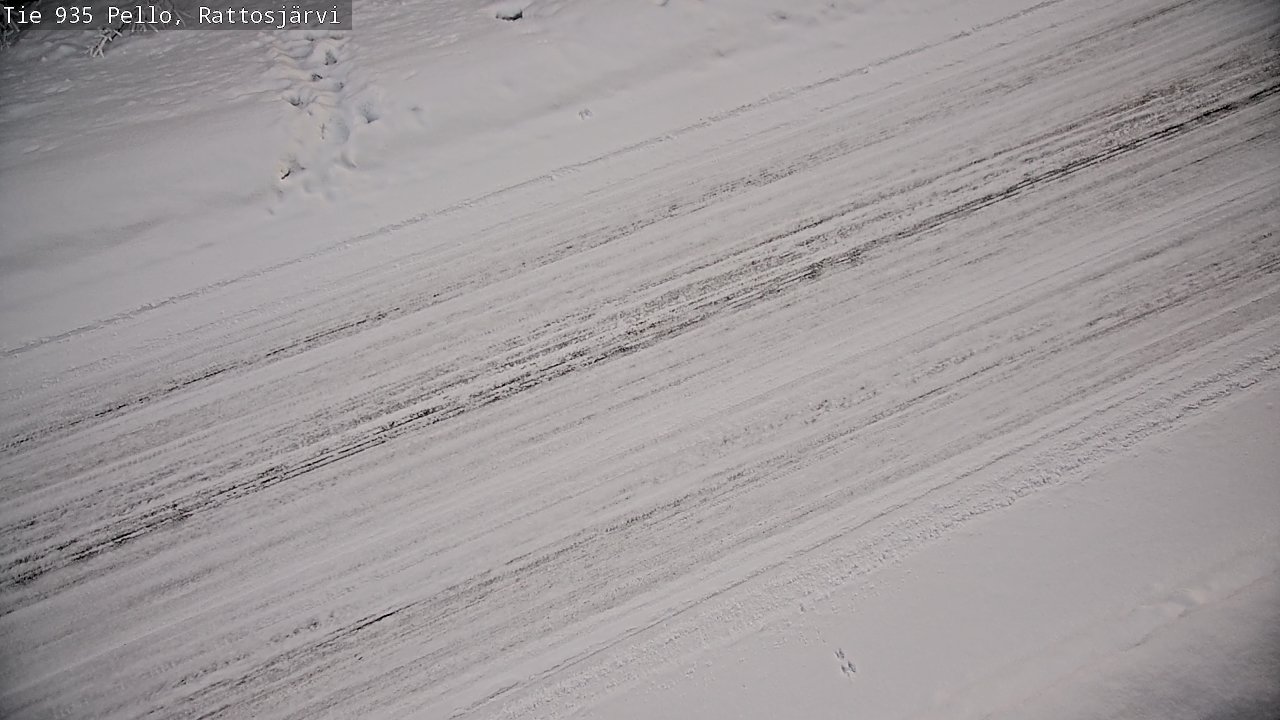 Kelikamerat Kuva Tie 935 Rattosjärvi, Pello, Lappi