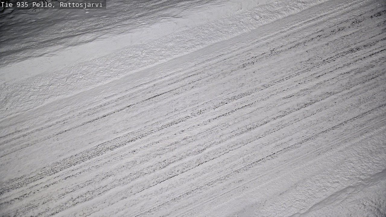 Weather Camera Image Road 935 Rattosjärvi, Pello, Lappi