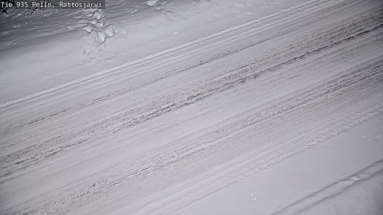 Kelikamerat Kuva Tie 935 Rattosjärvi, Pello, Lappi