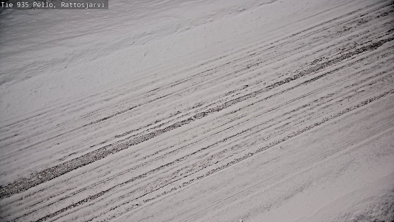 Weather Camera Image Road 935 Rattosjärvi, Pello, Lappi