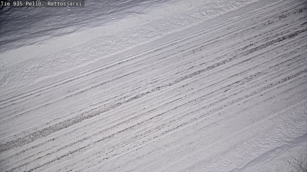 Weather Camera Image Road 935 Rattosjärvi, Pello, Lappi