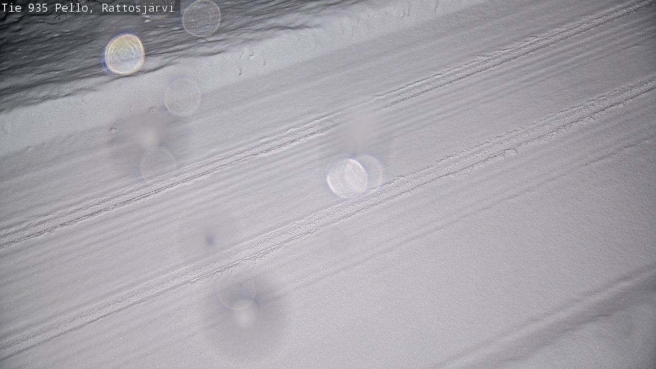 Weather Camera Image Road 935 Rattosjärvi, Pello, Lappi