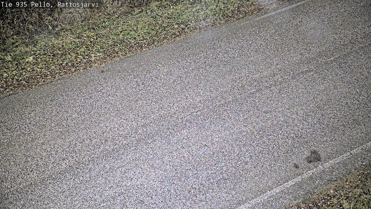 Weather Camera Image Väg 935 Rattosjärvi, Pello, Lappi