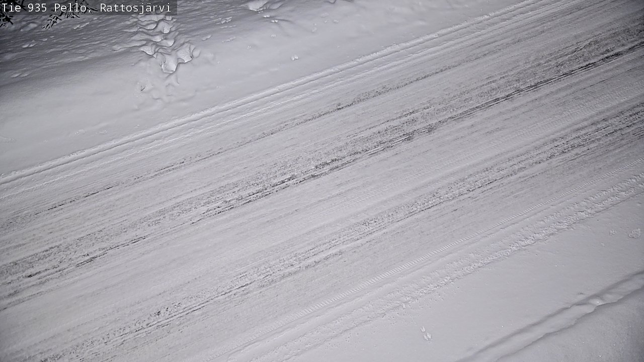 Kelikamerat Kuva Tie 935 Rattosjärvi, Pello, Lappi