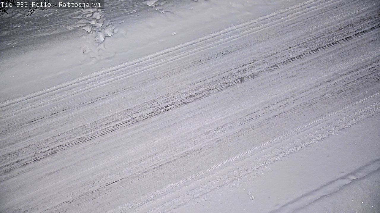 Kelikamerat Kuva Tie 935 Rattosjärvi, Pello, Lappi