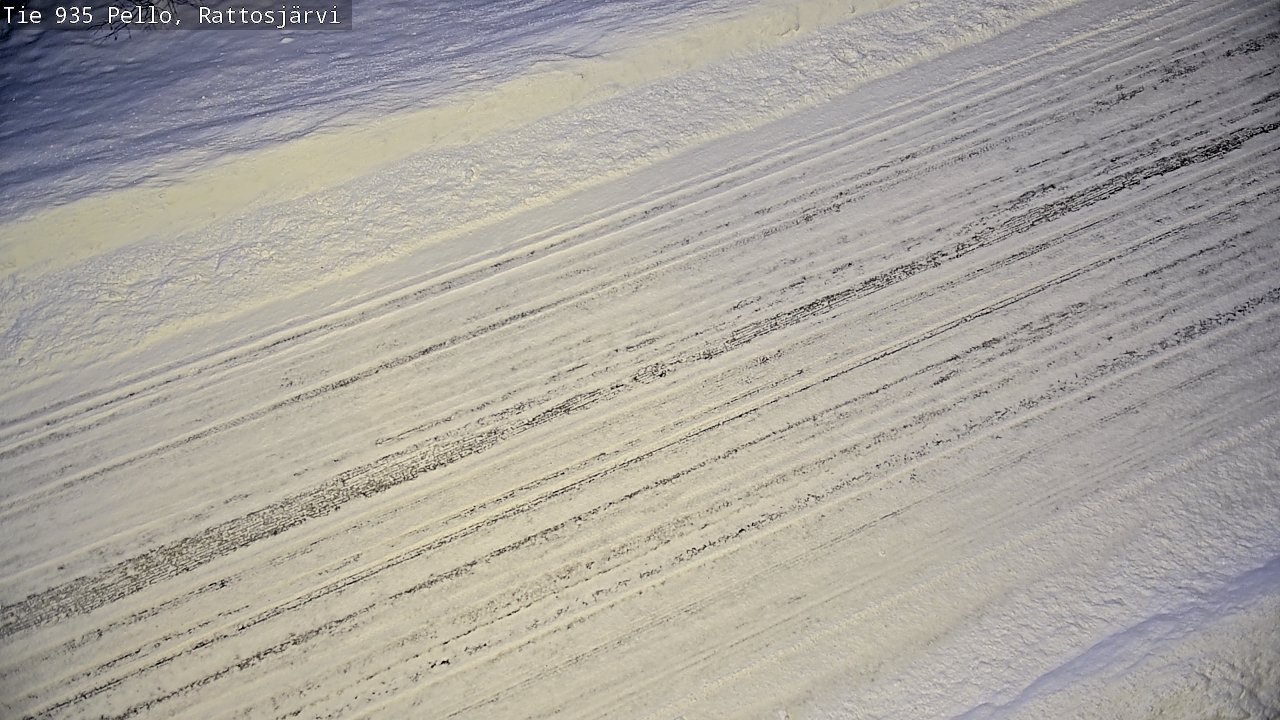 Weather Camera Image Road 935 Rattosjärvi, Pello, Lappi