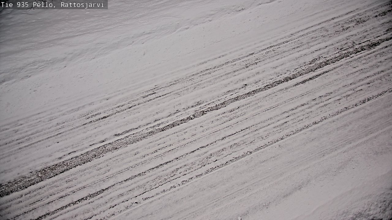 Weather Camera Image Road 935 Rattosjärvi, Pello, Lappi