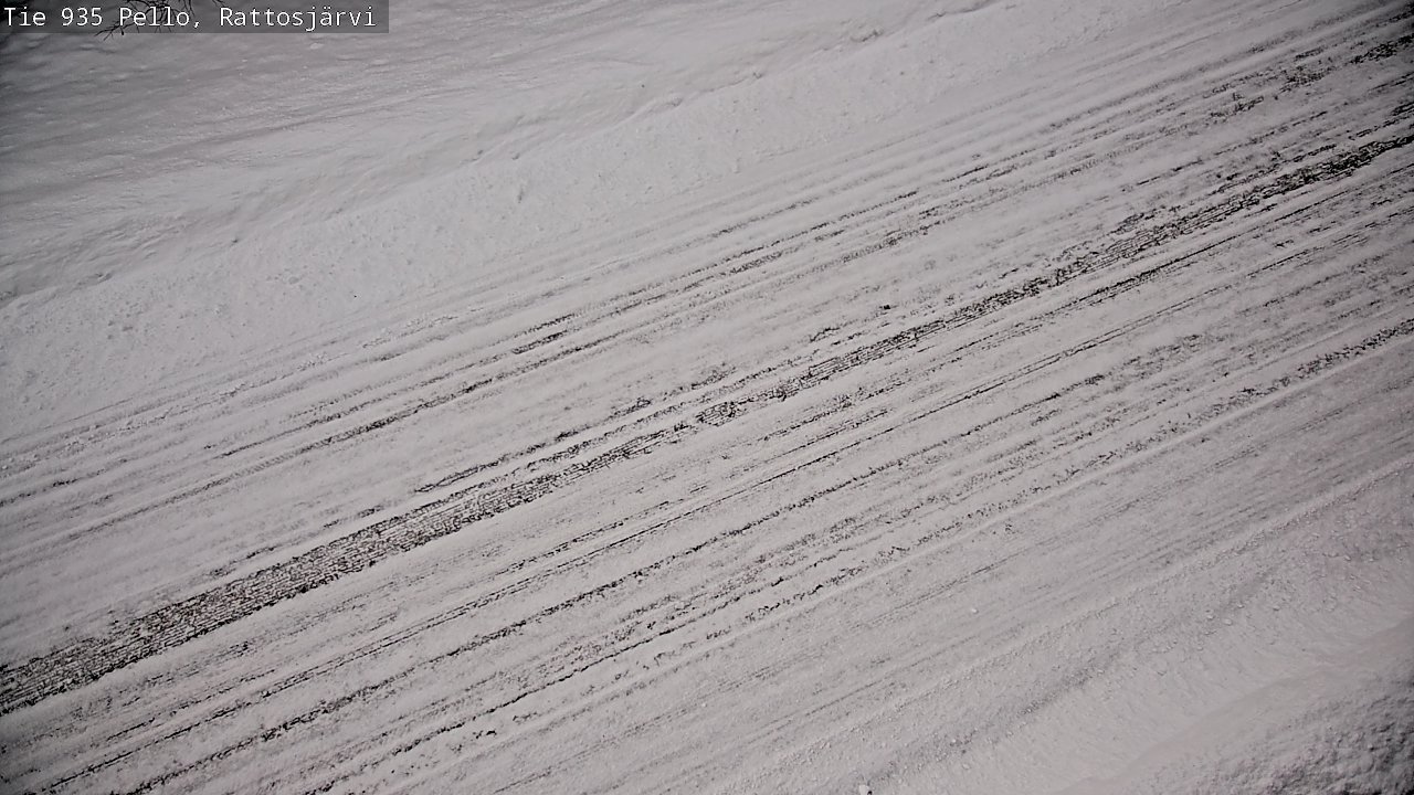 Weather Camera Image Road 935 Rattosjärvi, Pello, Lappi