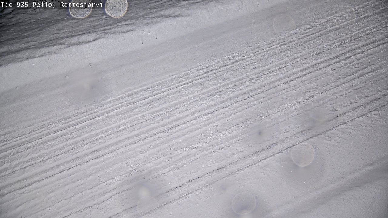 Weather Camera Image Road 935 Rattosjärvi, Pello, Lappi