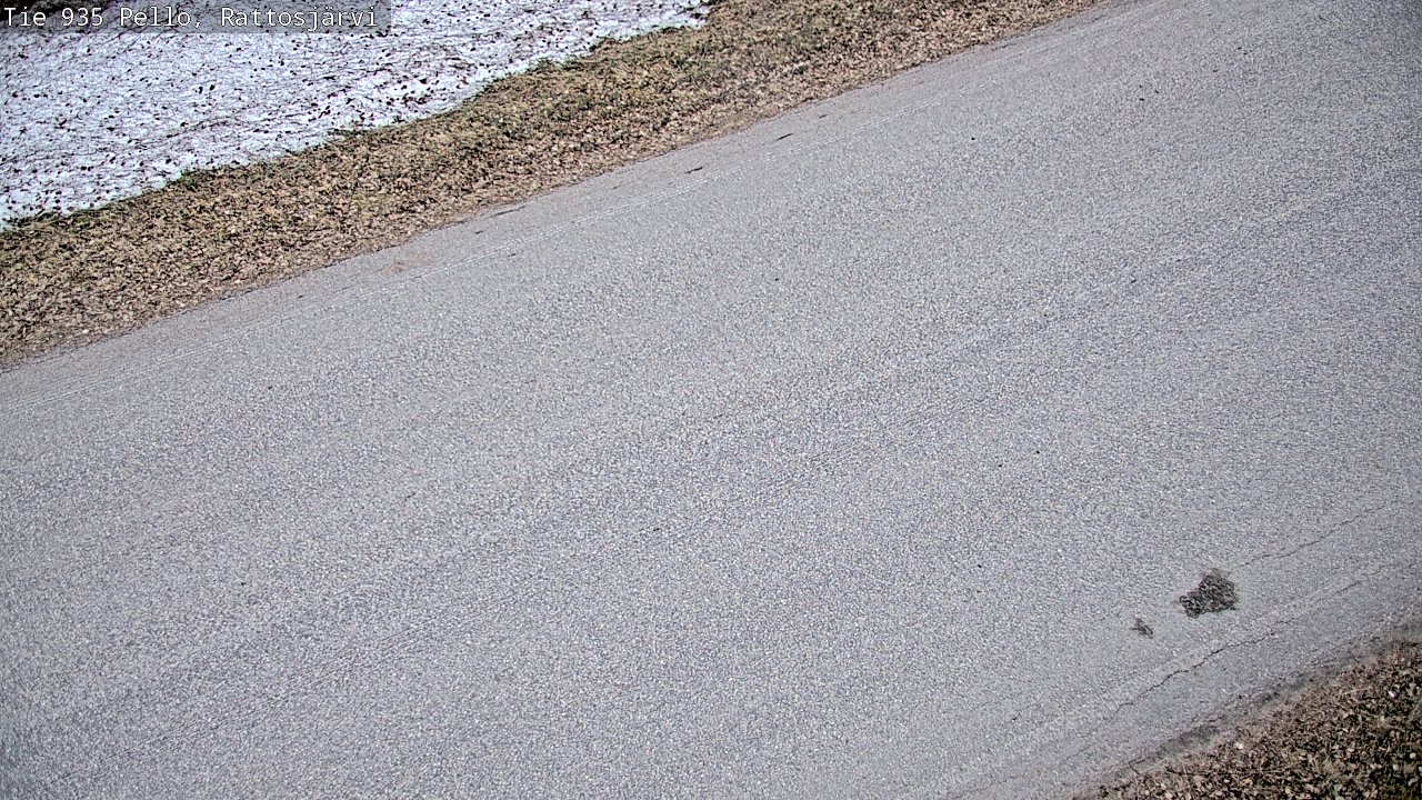 Weather Camera Image Väg 935 Rattosjärvi, Pello, Lappi
