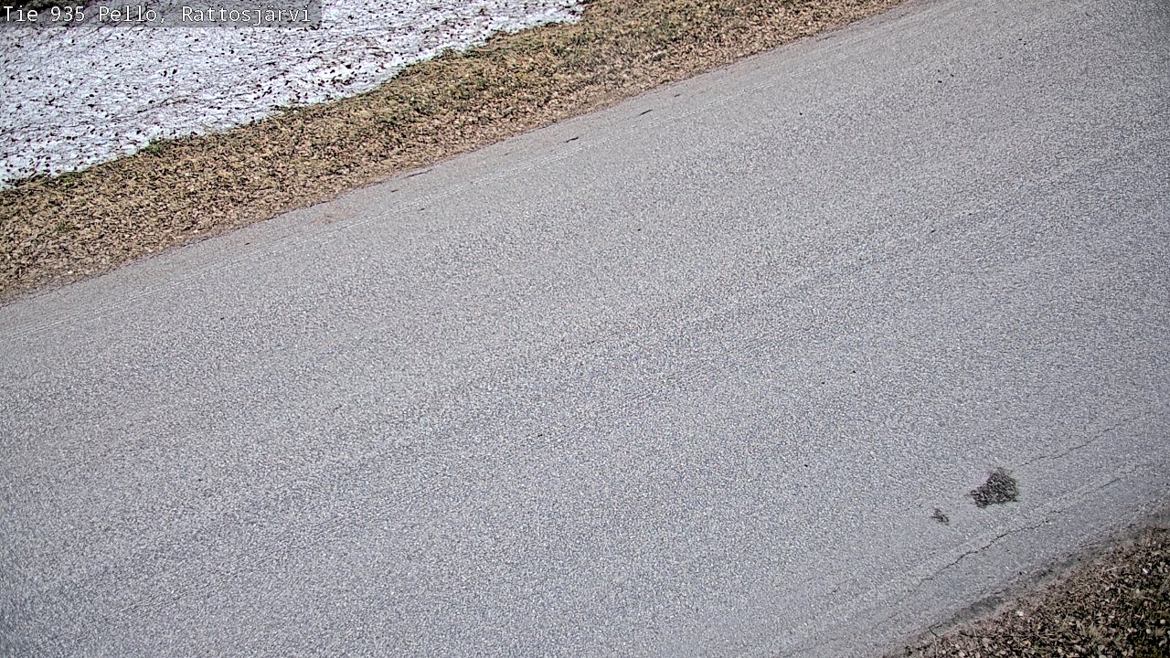 Weather Camera Image Väg 935 Rattosjärvi, Pello, Lappi