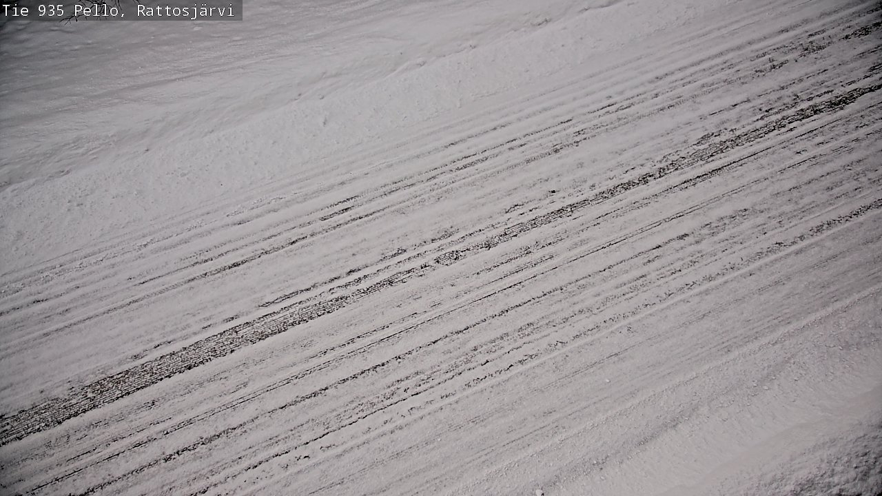Weather Camera Image Road 935 Rattosjärvi, Pello, Lappi