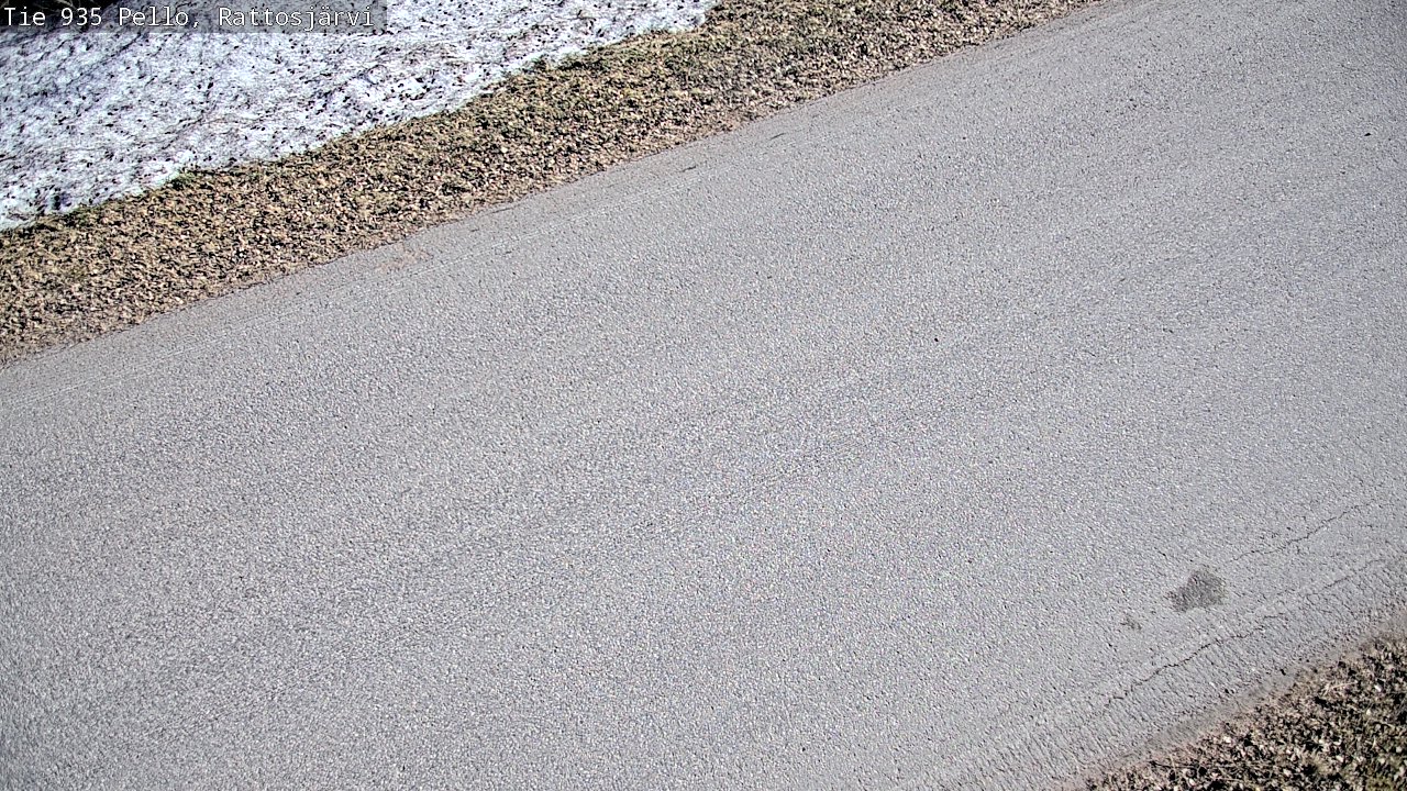 Weather Camera Image Väg 935 Rattosjärvi, Pello, Lappi