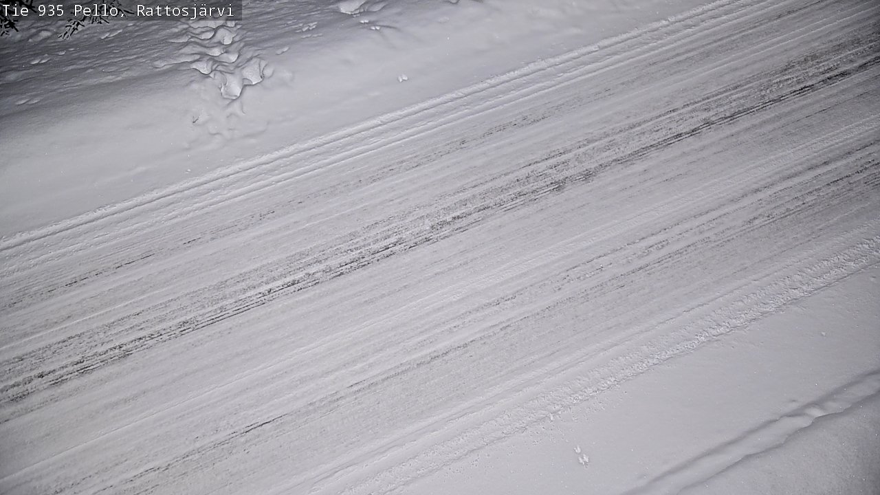 Kelikamerat Kuva Tie 935 Rattosjärvi, Pello, Lappi