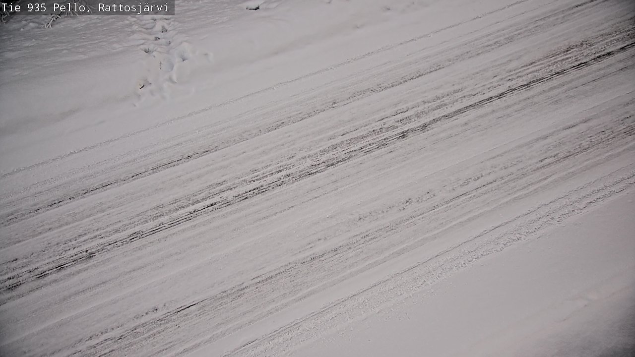 Kelikamerat Kuva Tie 935 Rattosjärvi, Pello, Lappi