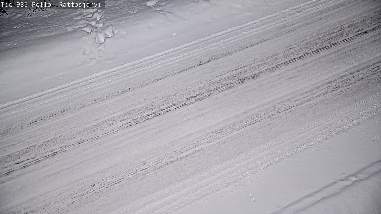 Kelikamerat Kuva Tie 935 Rattosjärvi, Pello, Lappi
