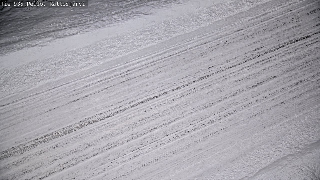 Weather Camera Image Road 935 Rattosjärvi, Pello, Lappi