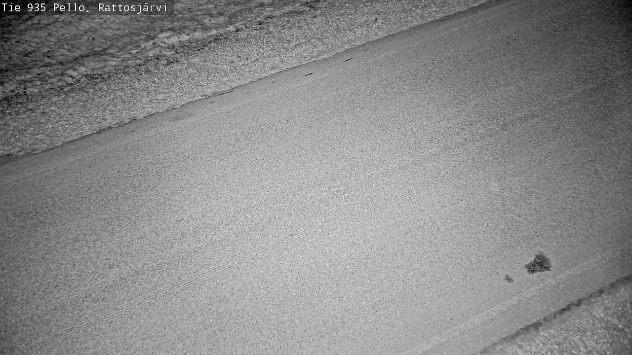 Weather Camera Image Väg 935 Rattosjärvi, Pello, Lappi