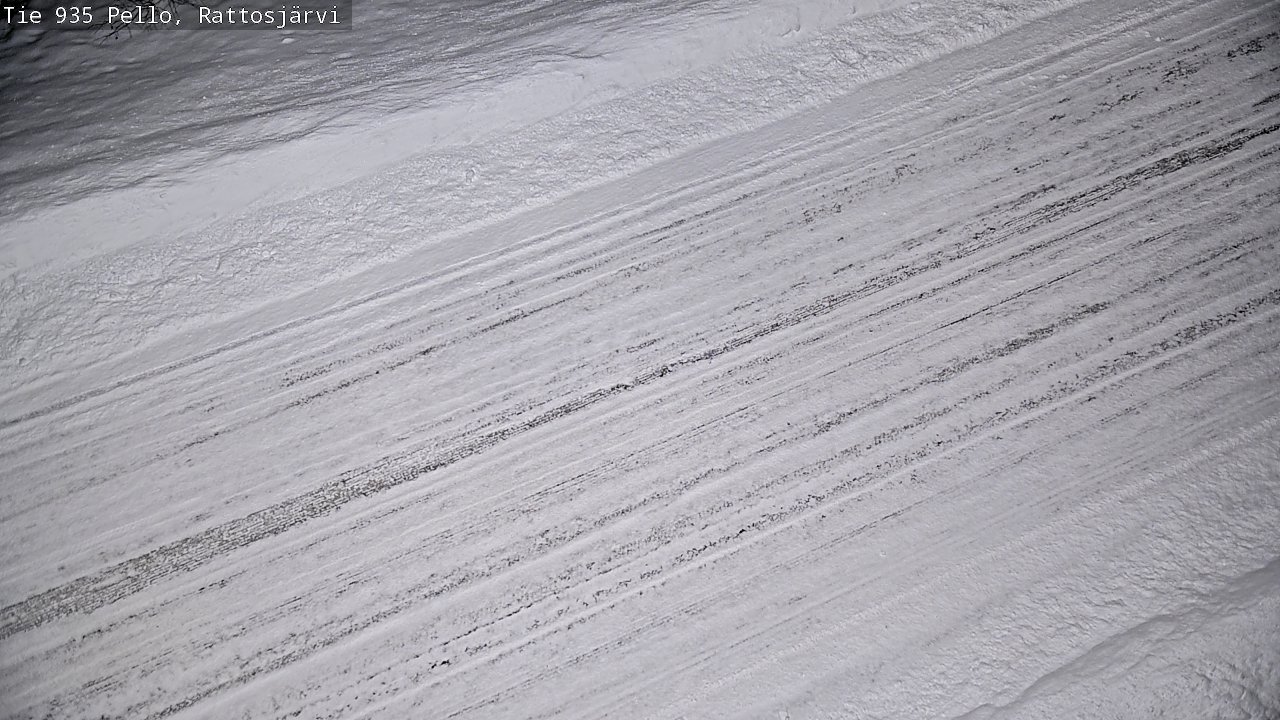 Weather Camera Image Road 935 Rattosjärvi, Pello, Lappi