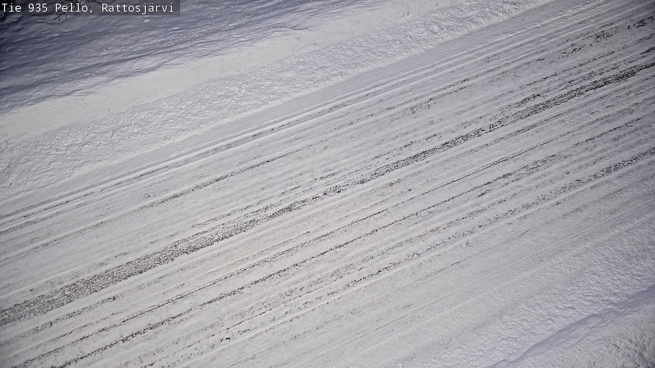 Weather Camera Image Road 935 Rattosjärvi, Pello, Lappi