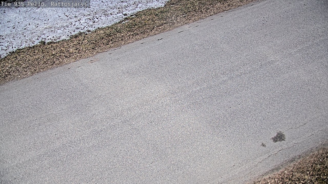 Weather Camera Image Väg 935 Rattosjärvi, Pello, Lappi