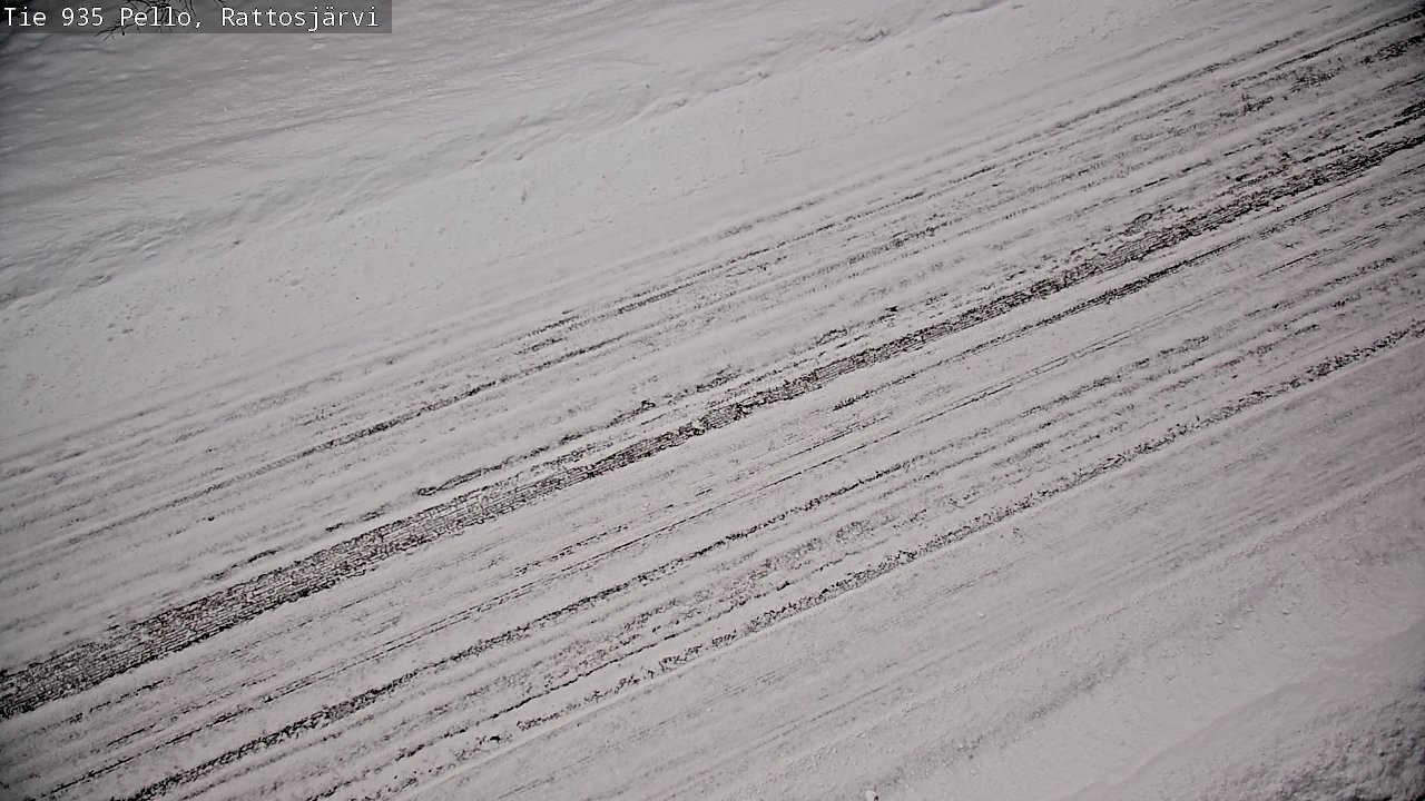 Weather Camera Image Road 935 Rattosjärvi, Pello, Lappi