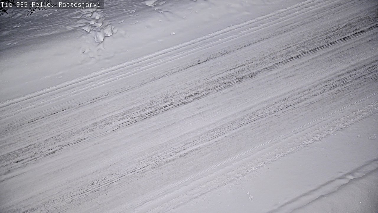 Kelikamerat Kuva Tie 935 Rattosjärvi, Pello, Lappi