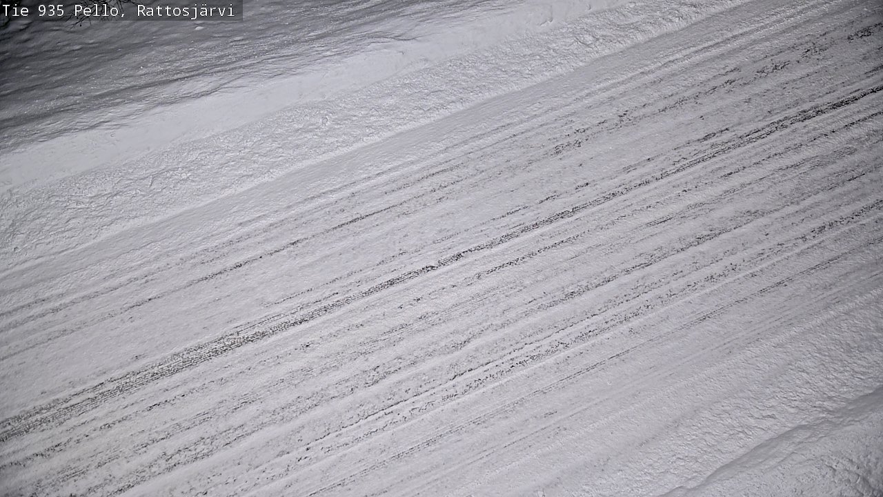 Weather Camera Image Road 935 Rattosjärvi, Pello, Lappi