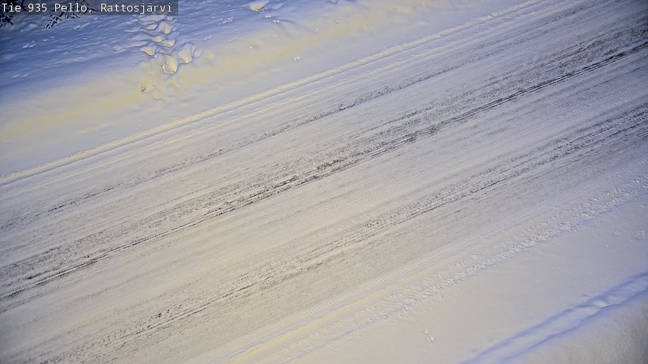 Kelikamerat Kuva Tie 935 Rattosjärvi, Pello, Lappi