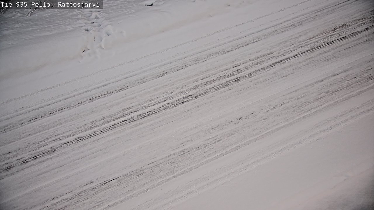 Kelikamerat Kuva Tie 935 Rattosjärvi, Pello, Lappi