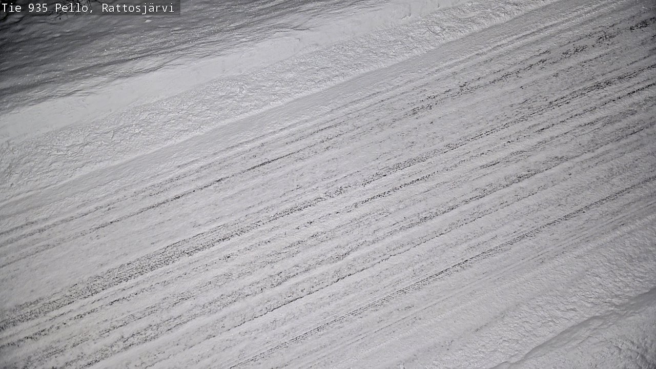 Weather Camera Image Road 935 Rattosjärvi, Pello, Lappi