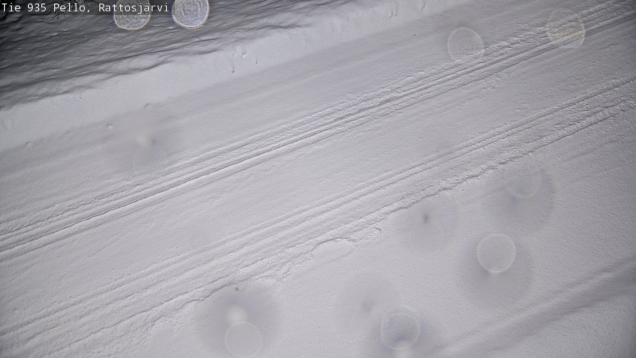 Weather Camera Image Road 935 Rattosjärvi, Pello, Lappi