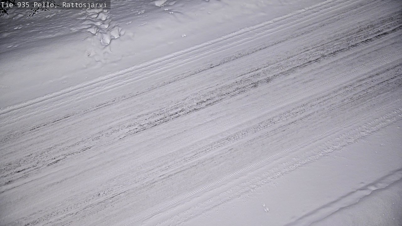 Kelikamerat Kuva Tie 935 Rattosjärvi, Pello, Lappi