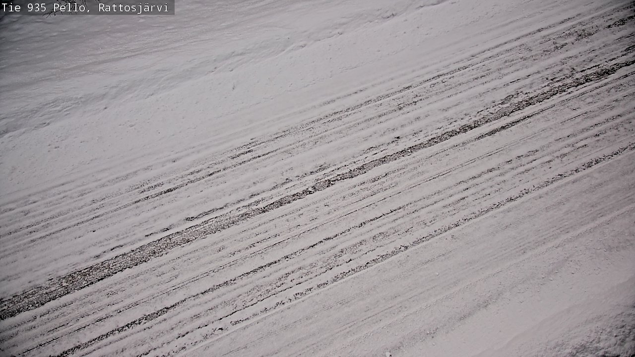 Weather Camera Image Road 935 Rattosjärvi, Pello, Lappi