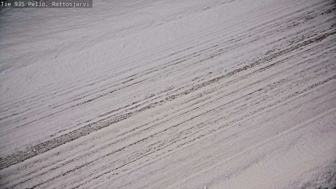 Weather Camera Image Road 935 Rattosjärvi, Pello, Lappi