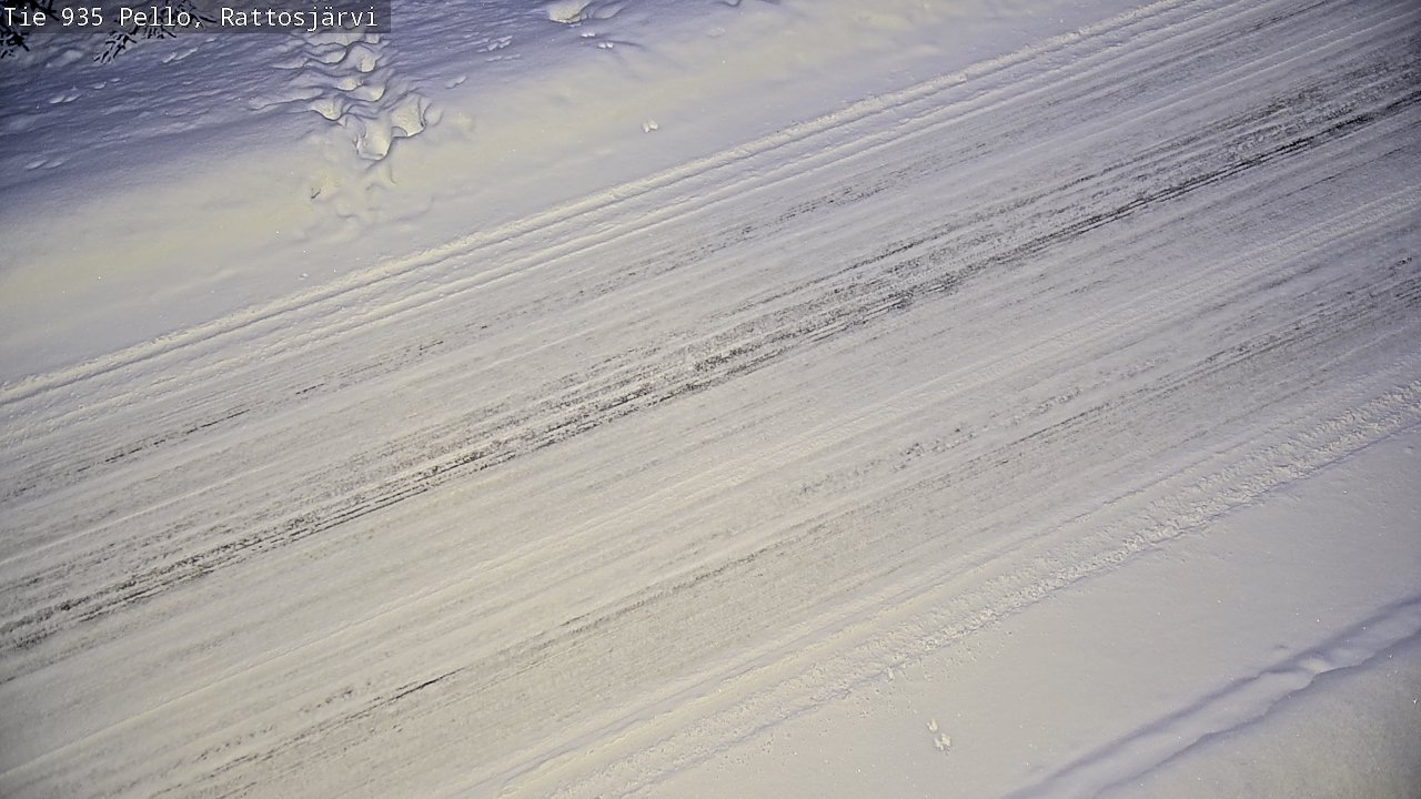 Kelikamerat Kuva Tie 935 Rattosjärvi, Pello, Lappi