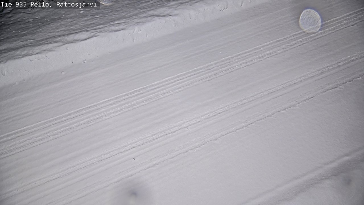 Weather Camera Image Road 935 Rattosjärvi, Pello, Lappi