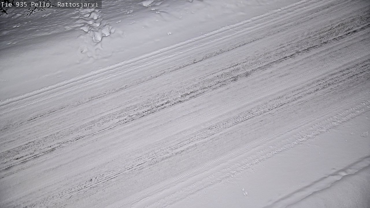 Kelikamerat Kuva Tie 935 Rattosjärvi, Pello, Lappi