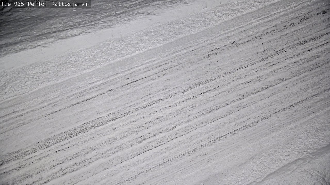 Weather Camera Image Road 935 Rattosjärvi, Pello, Lappi