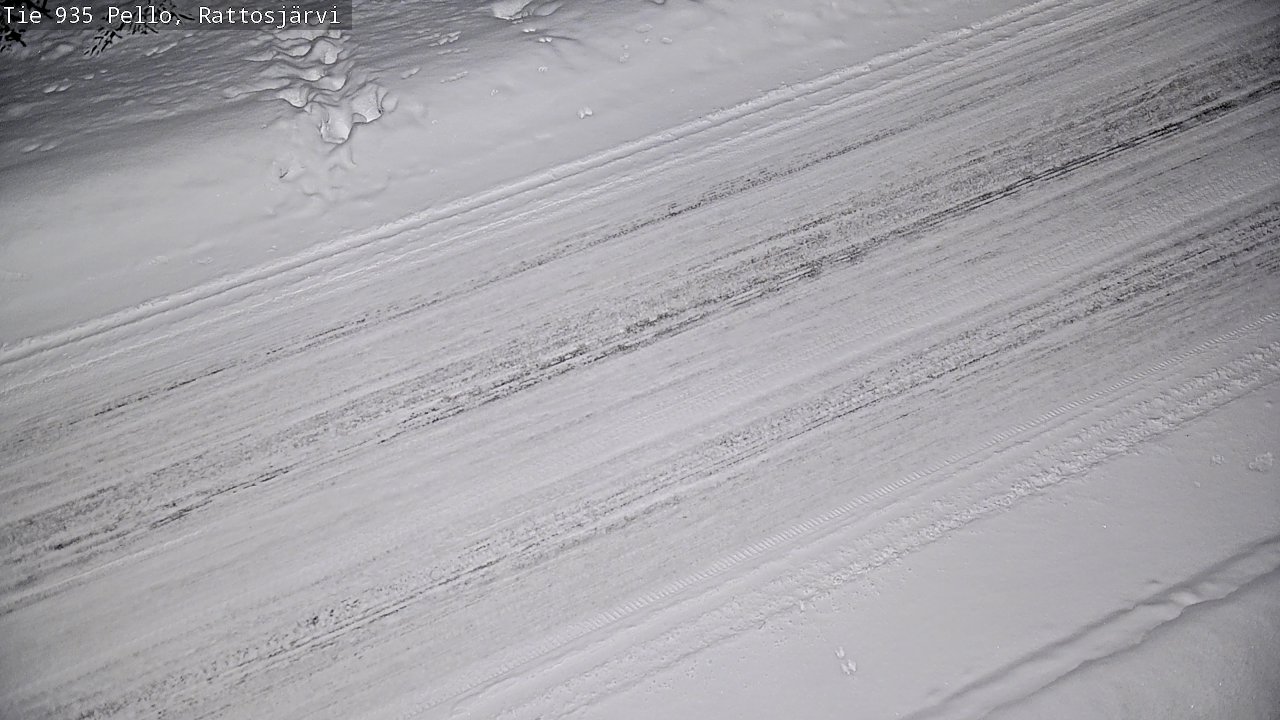 Kelikamerat Kuva Tie 935 Rattosjärvi, Pello, Lappi