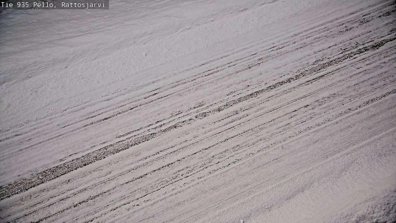 Weather Camera Image Road 935 Rattosjärvi, Pello, Lappi