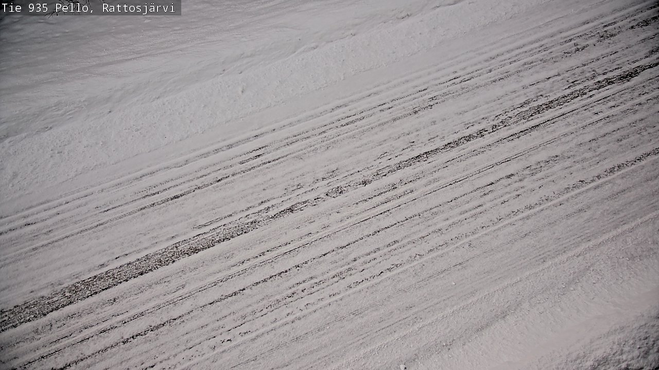 Weather Camera Image Road 935 Rattosjärvi, Pello, Lappi