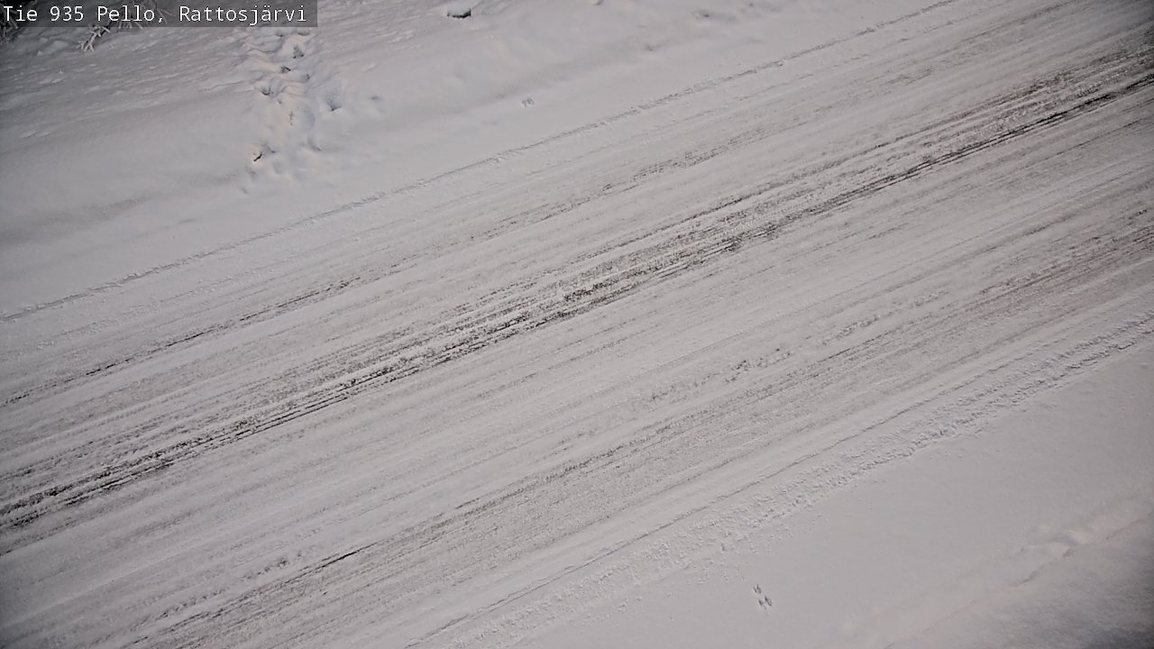 Kelikamerat Kuva Tie 935 Rattosjärvi, Pello, Lappi